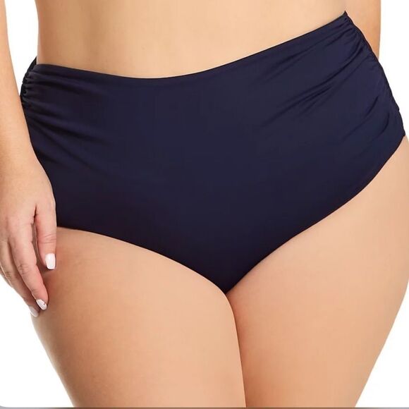 Anne Cole Live in Color Convertible Swim Bottom Navy Plus Size Swumwear - Picture 1 of 9